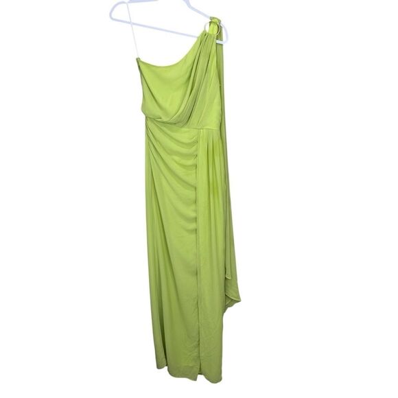 NEW Michael Costello x Revolve Robert Gown Citron Green Small - Picture 5 of 13
